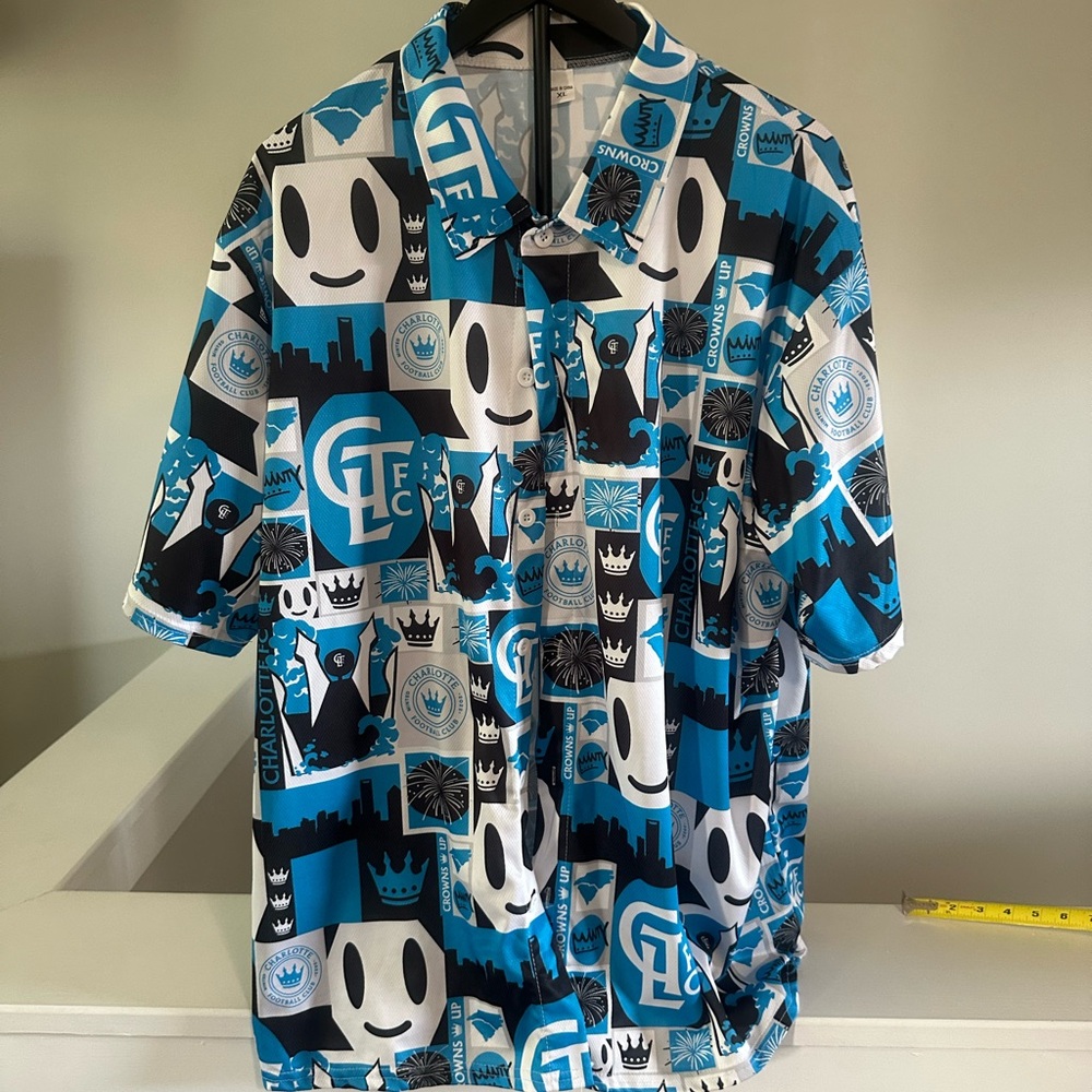 CLTFC stadium only giveaway button down shirt 2024